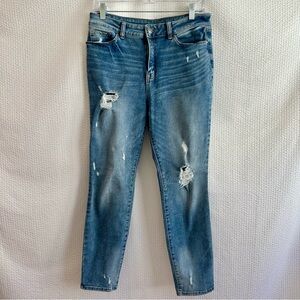 REWASH Blue Distressed Skinny Jeans Juniors Size 11/30 Stretch Denim Casual
